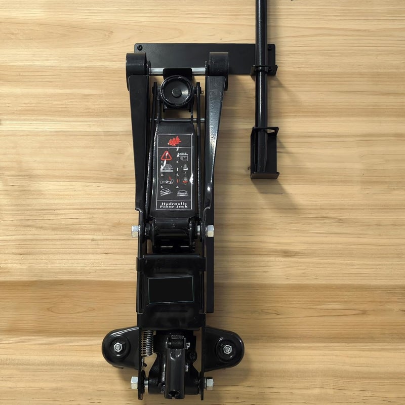 OMMUU Wall Mount Floor Jack Stand Rack Organizer, Car Hydraulic Trolley Jack Stands Holder Wall Storage Rack Mount Brackets Jack Stands Tower Racing Trailer Accessories Tool - Image 3